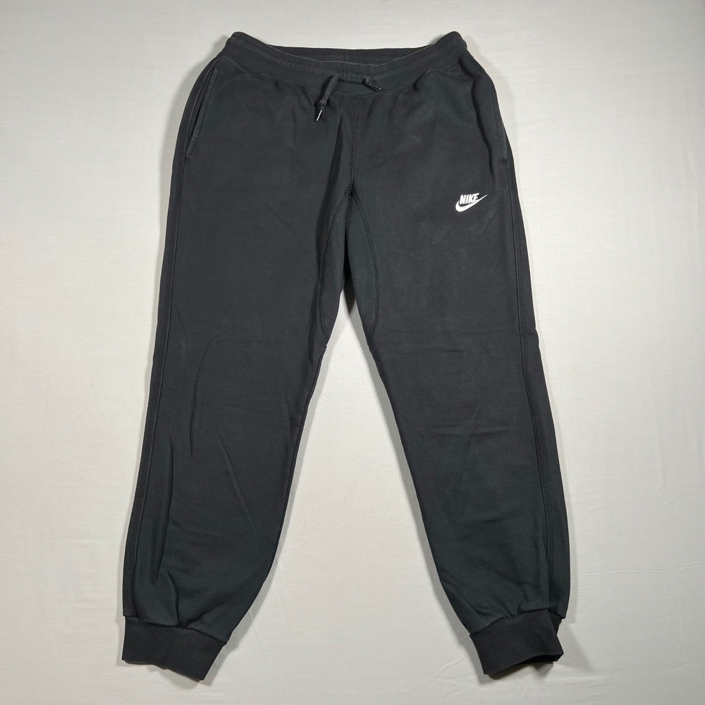 Nike‎ Mens Sportswear Fleece Jogger Sweatpants Black Size M Gym Workout